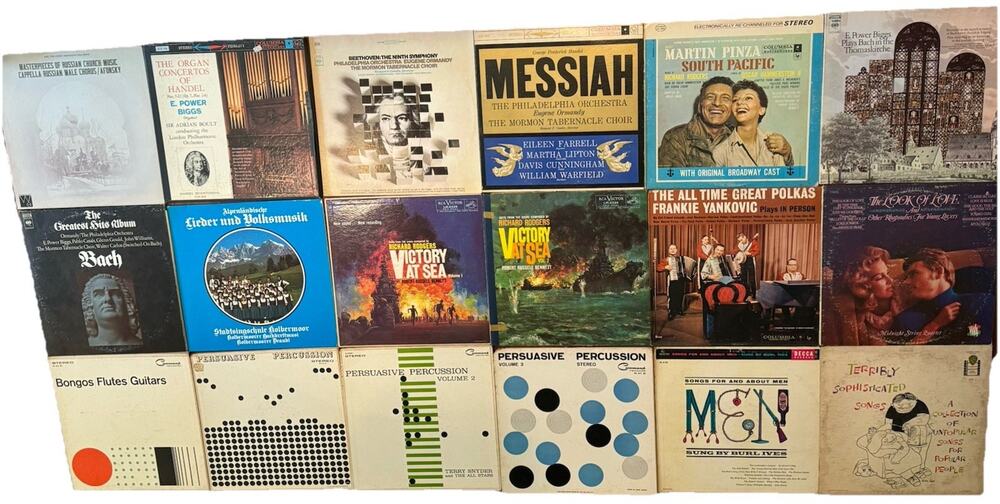 Vintage Vinyl Record Lot 18 LPs Classical Handel Bach Choir Beethoven Orchestra